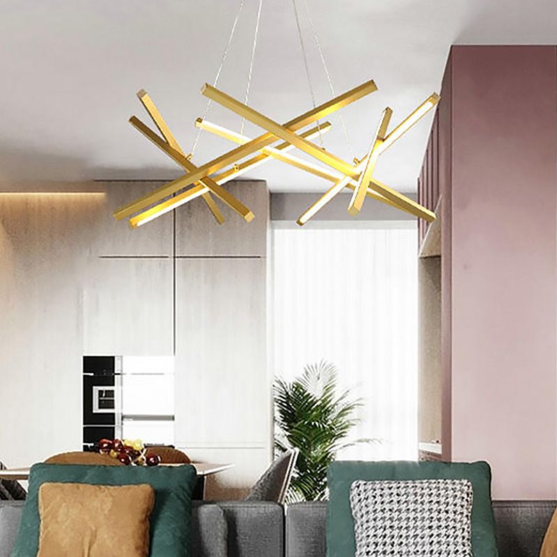 Estilo moderno colgante colgante colgante acrílico lámparas de luz para sala de estar dormitorio