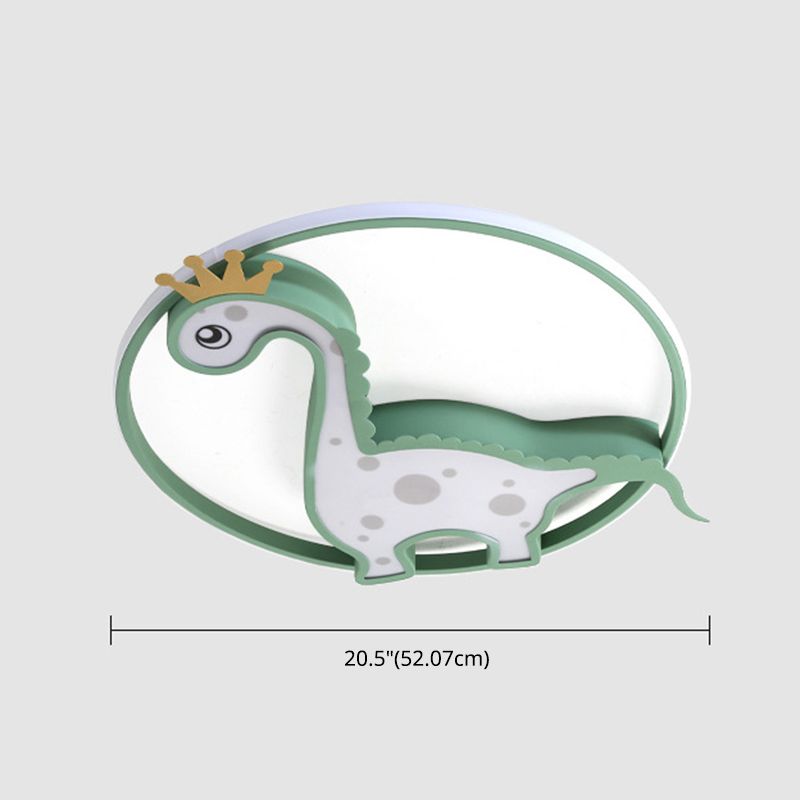 Chambre d'enfants dinosaure encastré plafonnier acrylique Creative LED plafonnier