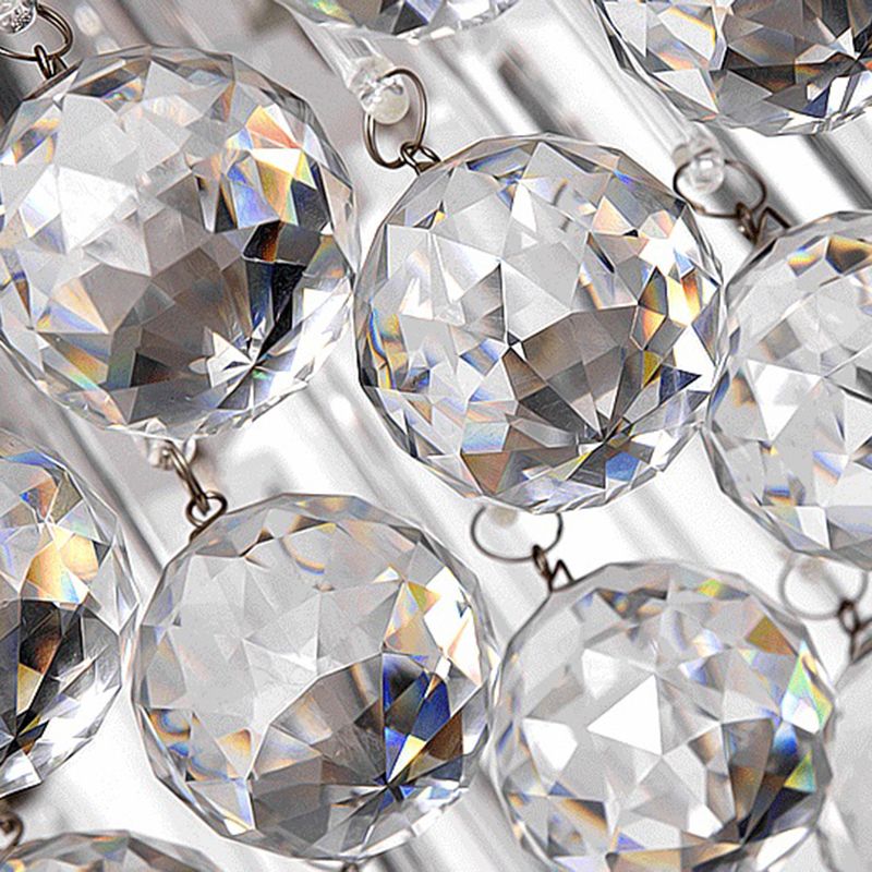 Modern Style Island Light Clear Crystal Chandelier Lamp for Living Room