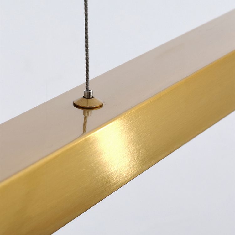 Modern Kitchen Pendant Light Linear Metal Pendant Lighting for Dining Room