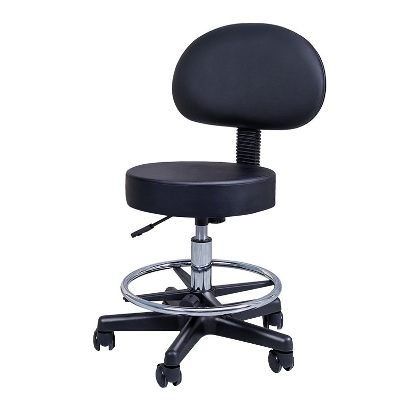 Taburete de bar sin brazos giratorio moderno, taburete de bar de acero para el hogar con polea y cojín