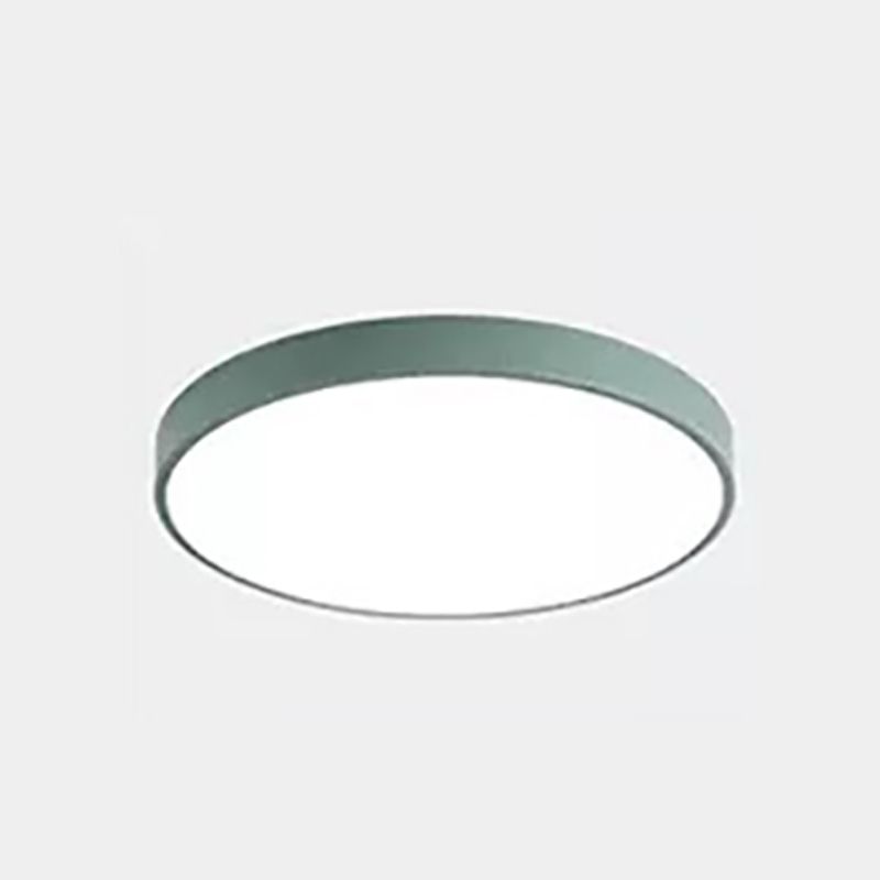 Lampada da soffitto a LED di forma rotonda stile moderno amaretto 1 luce da incasso con paralume in acrilico
