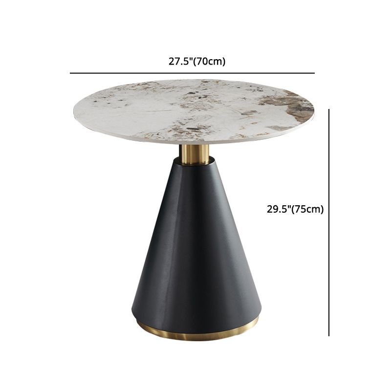 Glam Round Sintered Stone Dining Table Set 1/2/3/4 Pieces Dining Set for Home Use