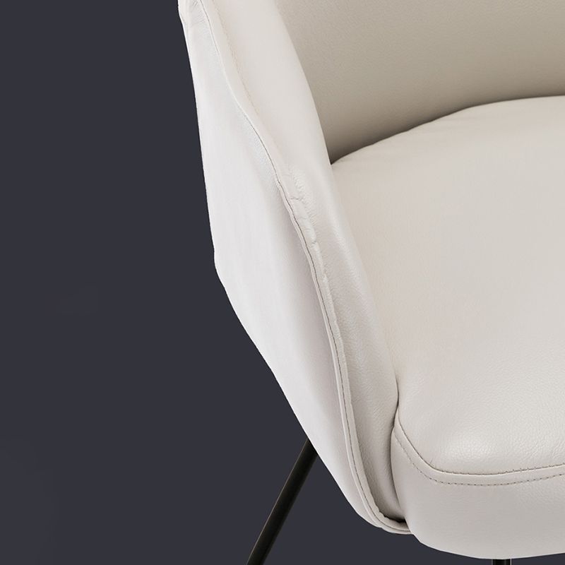 Faux Leather Arm Chair 22.44" L x 23.22" W x 32.67" H Accent Armchair for Living Room