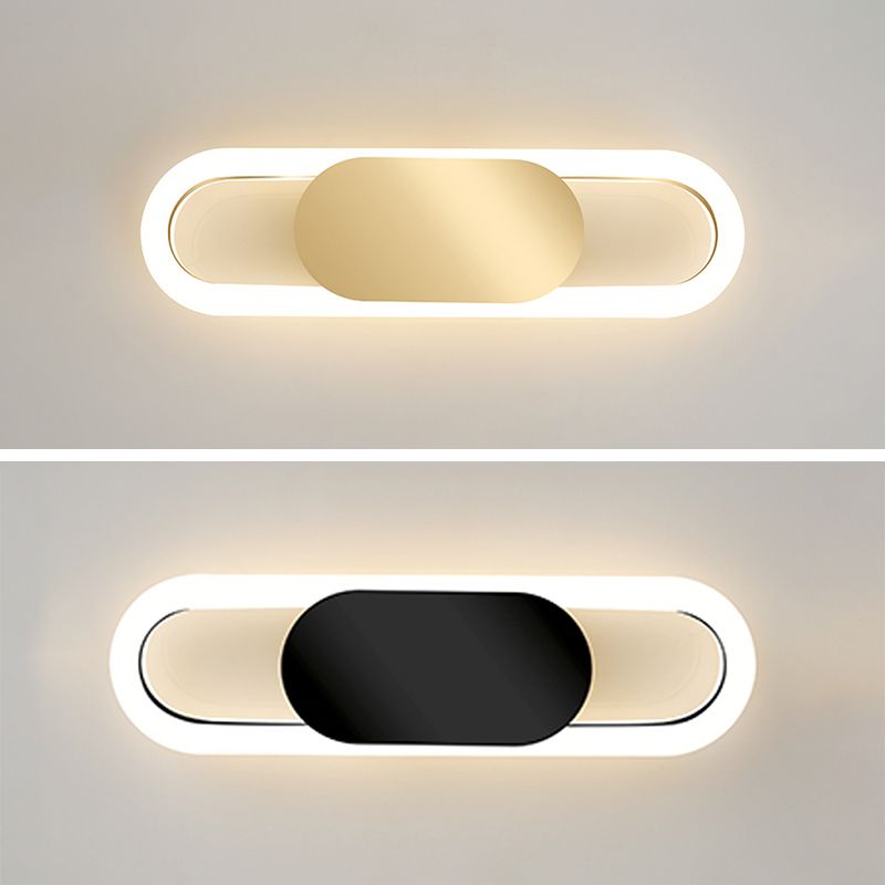 Modern Luxury Style Circular Sconce Light Fixtures Metal Wall Lighting Ideas for Bedroom