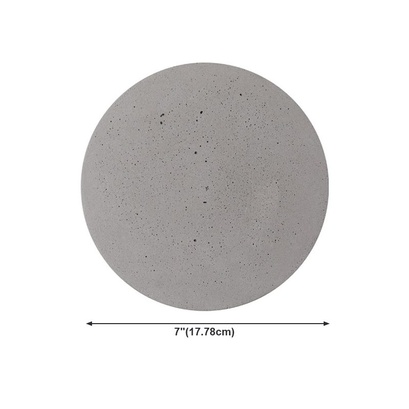 Moderner Stil Zement Wandleuchte runde Form LED -Wandleuchte für draußen