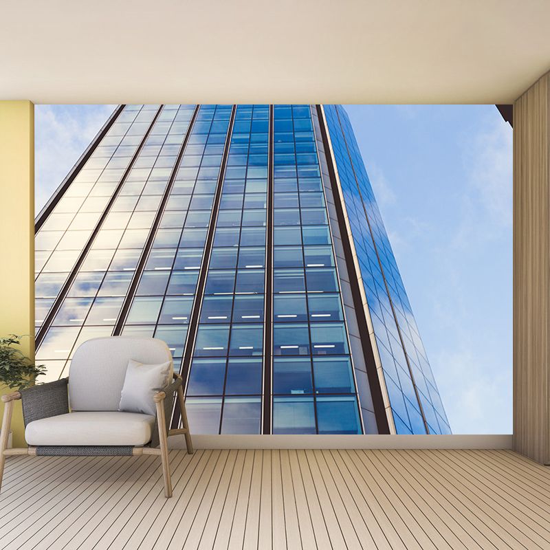 Modern Style City Mural Wallpaper for Living Room Decor, Water Resistant