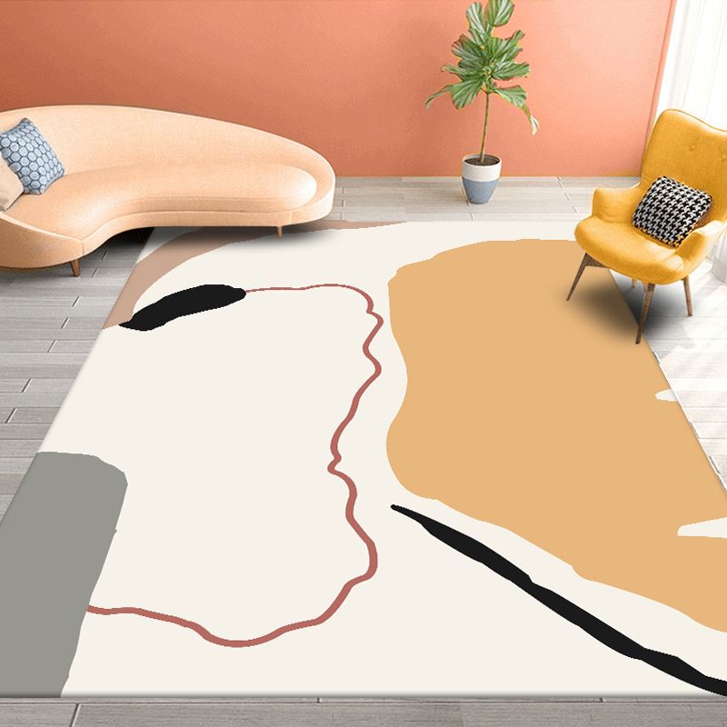 Dark Green Color Piece Carpet Polyester Modern Carpet Washable Carpet for Drawing Room