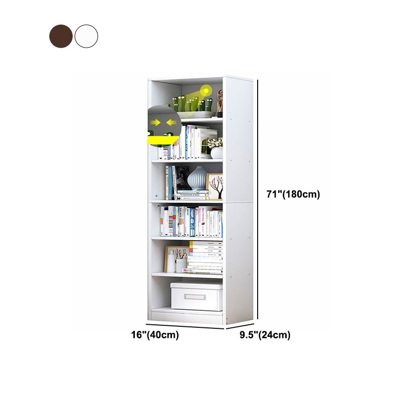 Scandinavian Style Bookshelf Engineered Wood Bookcase for Home Office Study Room