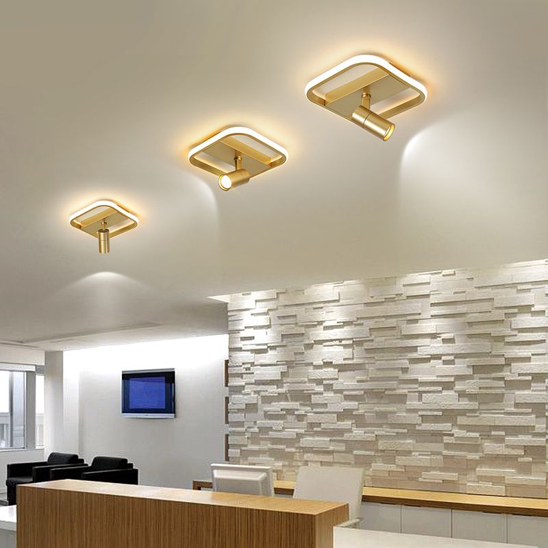 Nieuwe moderne LED flush plafond lampen Aluminium Flush Mount lamp met 1 Spotlight