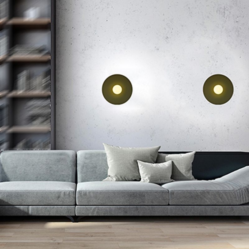 Modern Style Spherical Shape Wall Sconce Glass 1 Light Sconces for Corridor