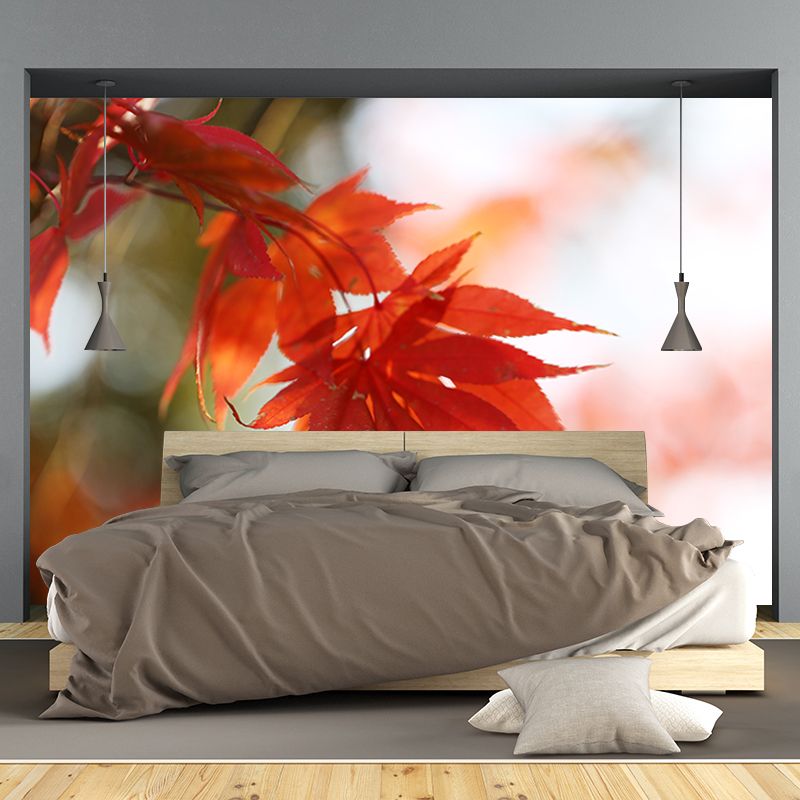 Autumn Leaves Mural Decal Waterproofing Wall Decor for Sitting Room Bedroom
