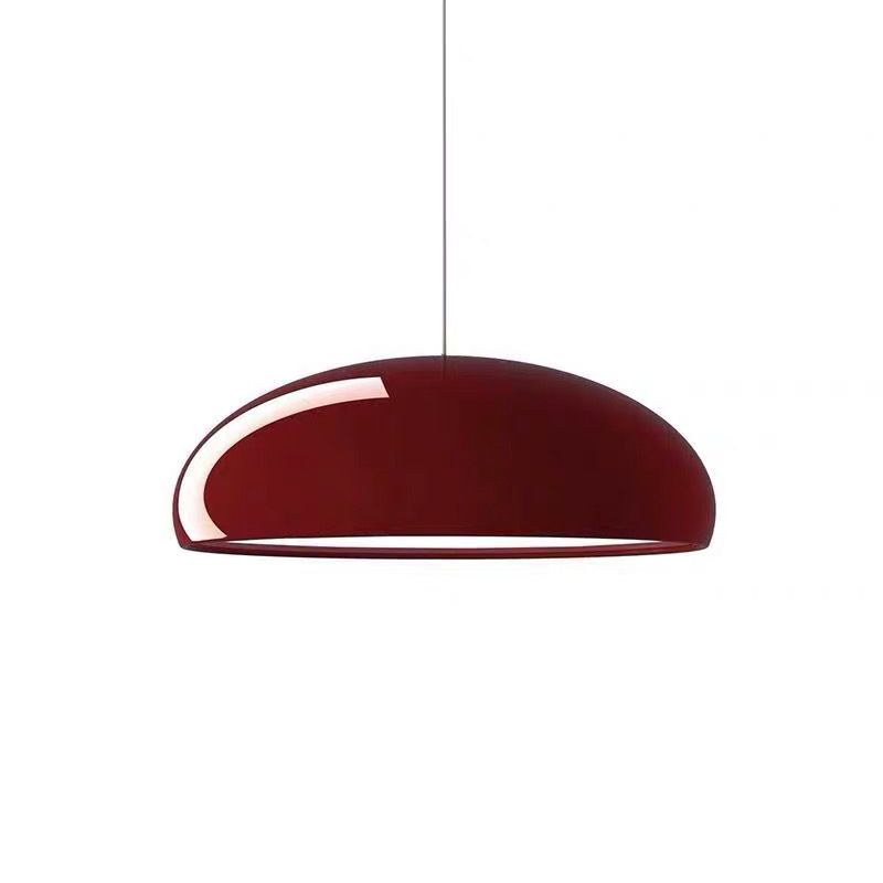 Bowl Shade Drop Pendant Modernist Metal 1 Light Suspension Light for Dining Room