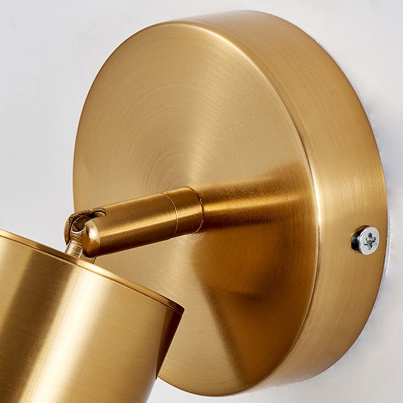 Modern Style Simplicity Wall Sconce Metal Ring Design Single Bulb Bedside Light