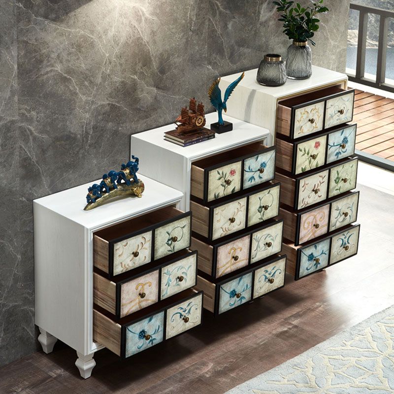 15.99/17.55 Inch W Traditional Storage Chest Dresser Solid Wood Dresser