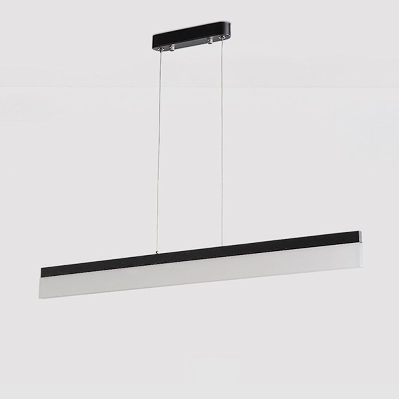 Linear Island Chandelier Lights Simplicity Acrylic Chandelier Lighting Fixtures for Office