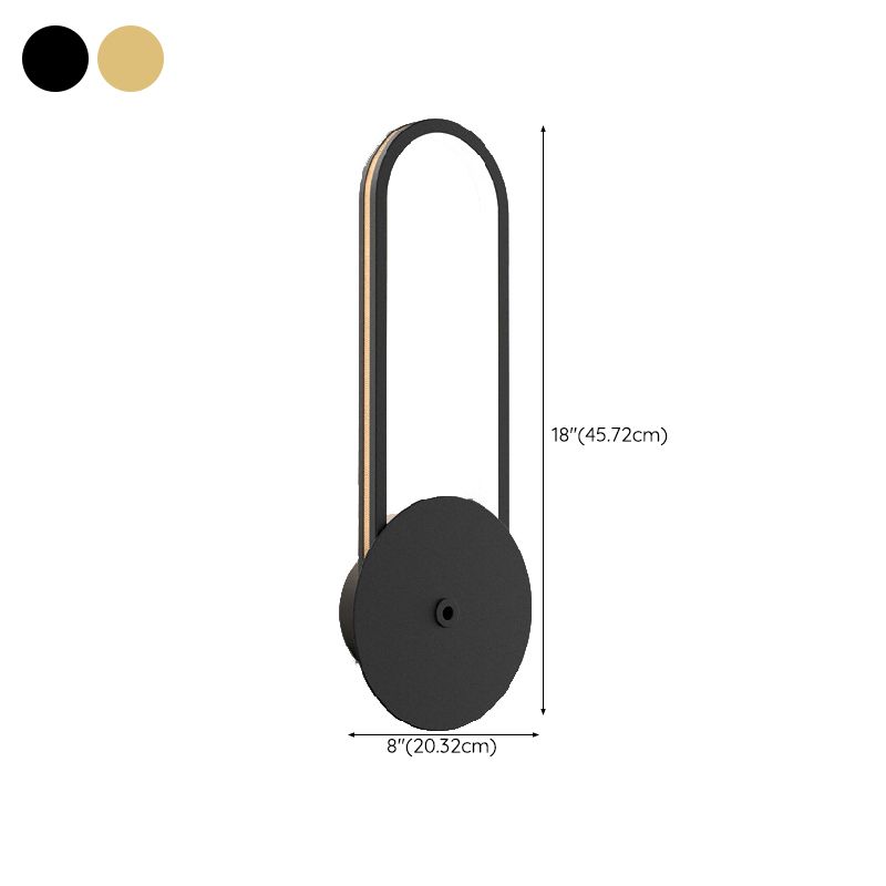 Minimalism Geometric Wall Light Sconce Metal 1 Light Wall Mounted Light