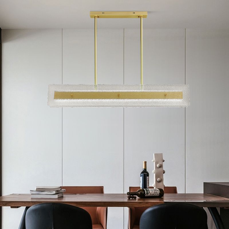 Simplicity Modern Kitchen Island Light Glass Shade Hanging Lamp for Dining Room