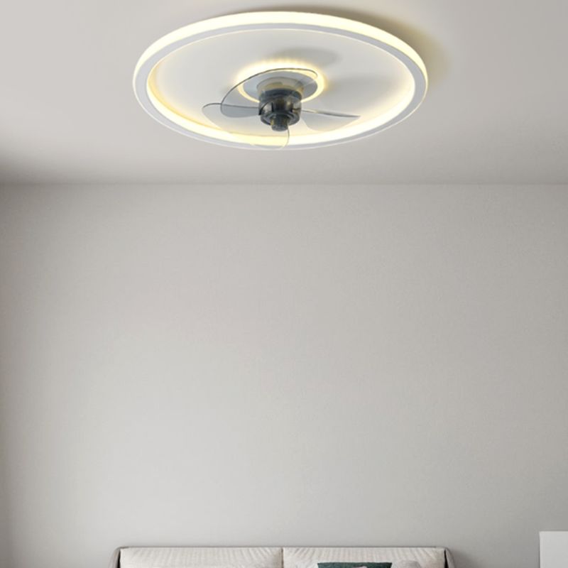 2 Light Ceiling Fan Lighting Modern Style Metal Ceiling Fan Light for Bedroom