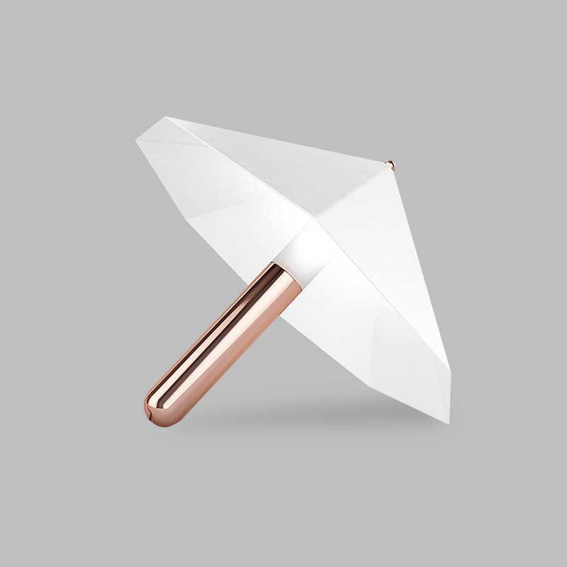 Ombrello metallico piccolo scrivania da scrivania cartone animato 1 luce da tavolo in bianco per sala da studio