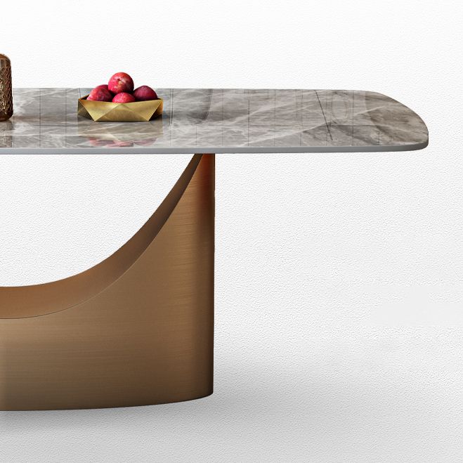 Glossy Gray Dining Table Set 1/4/5/7 Pieces Glam Dinette Set with Leather Chairs