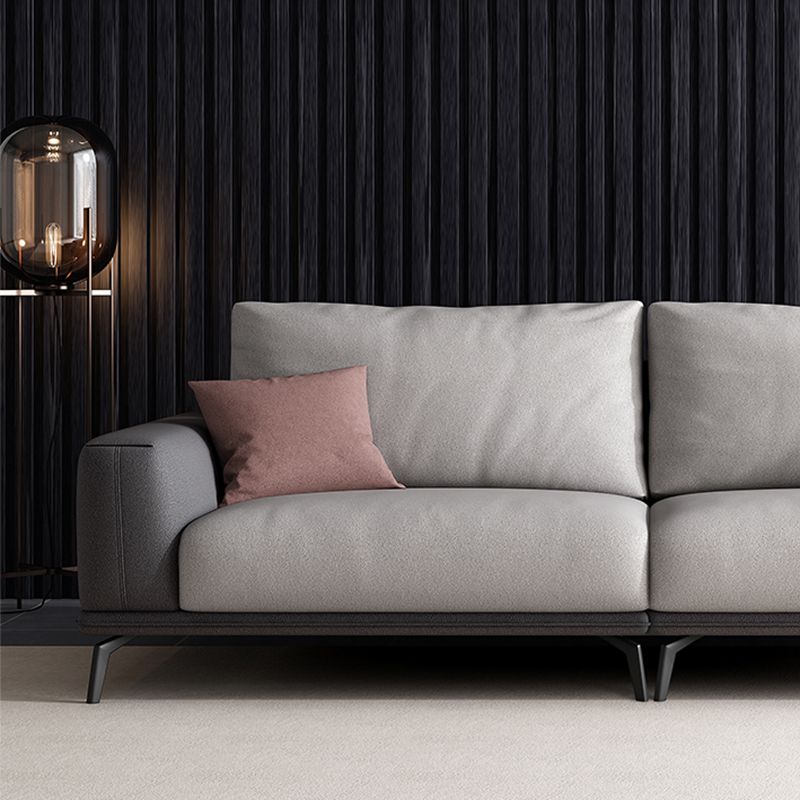 Faux Leather Sectionals/Sofa with Square Arm for Living Room