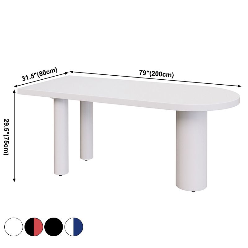 Table à forme libre contemporaine en bois massif table en bois massif pour salle à manger