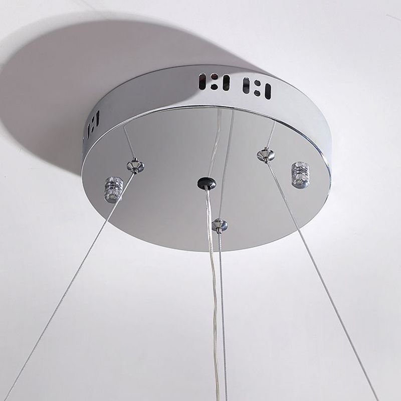 Metal Cylindrical Shape Chandelier Style moderne Multi 1 Lumière Lumière Lumière pour la chambre