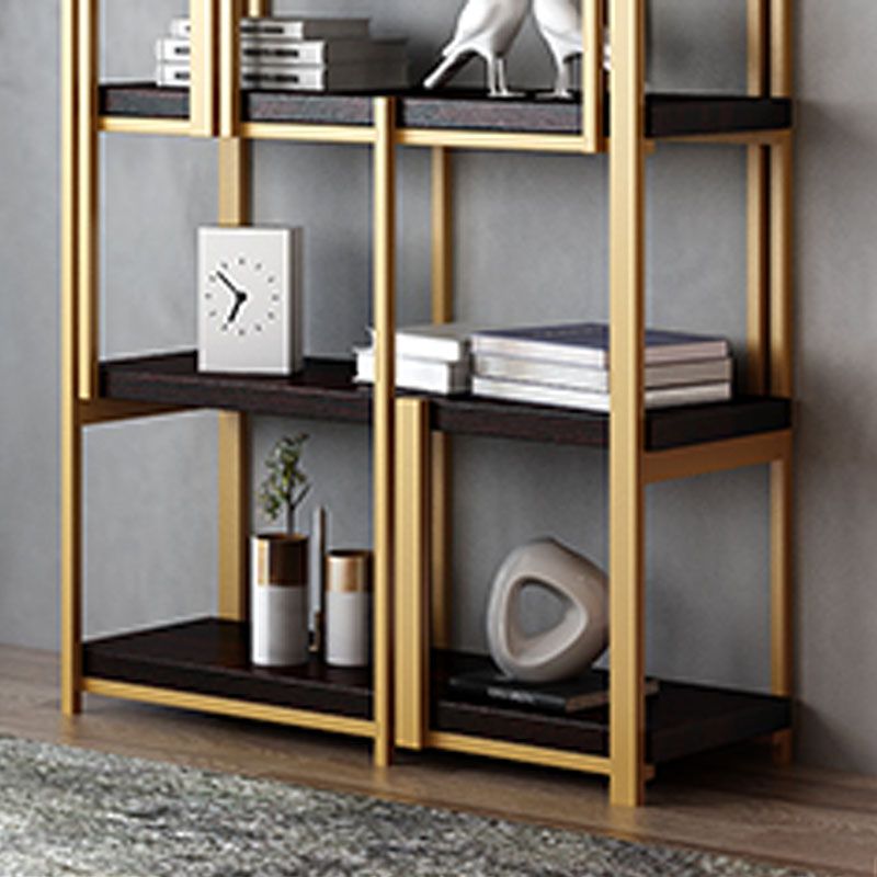 Modern Metal Bookshelf Black Etagere Open Shelf Bookcase Shelves Included
