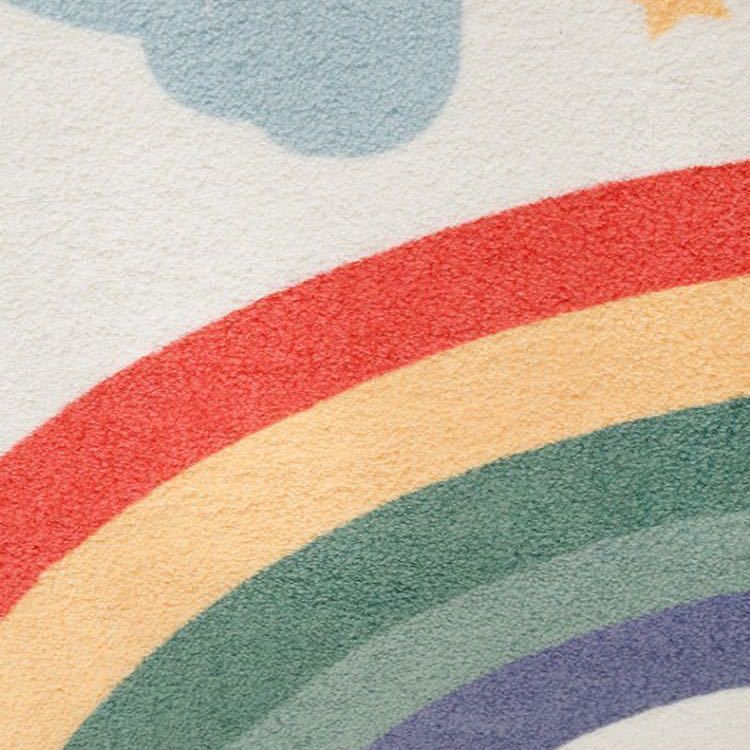 Novelty Bold Tiger Pattern Rug Orange Tone Polyester Carpet Stain Resistant Area Rug for Home Decor