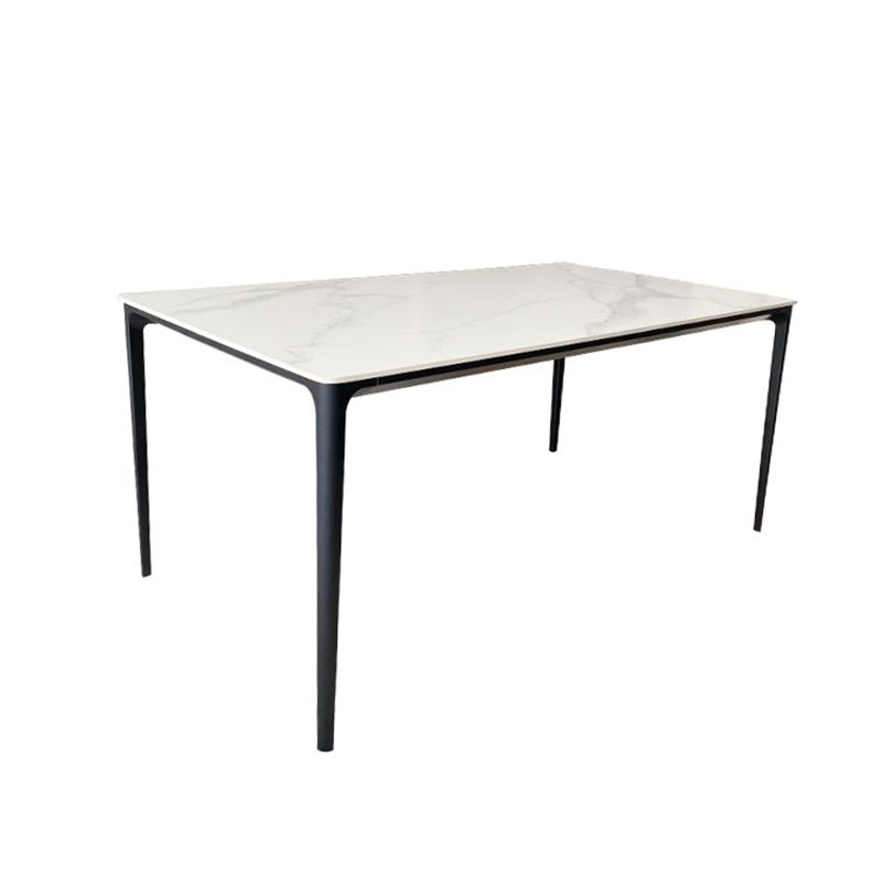 Rectangle Home Fixed Table Industrial Sintered Stone Dining Table