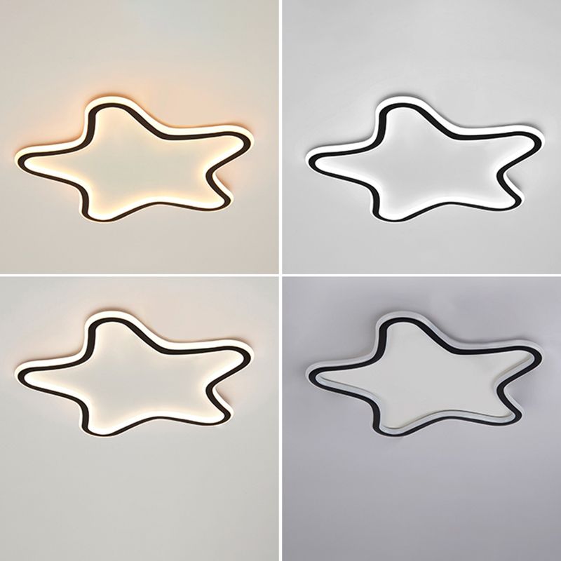 Kreative Cartoon Star Flush Licht Aluminium Kinderzimmer LED Ultradünne Deckenleuchte