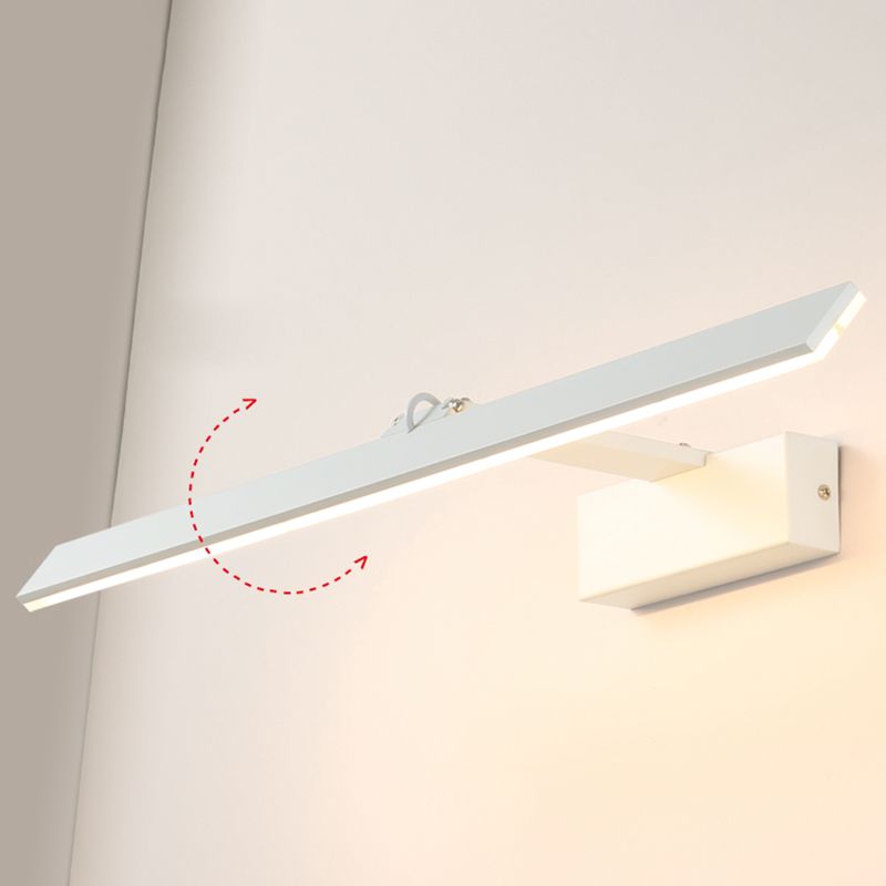 Modern Minimalist Style Ultra-thin Vanity Wall Light Fixtures Aluminum Wall Mounted Vanity Lights for Bathroom
