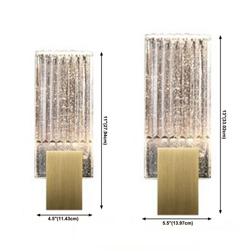 Lámpara de montaje de pared de luz de pared cuadrado contemporáneo para dormitorio