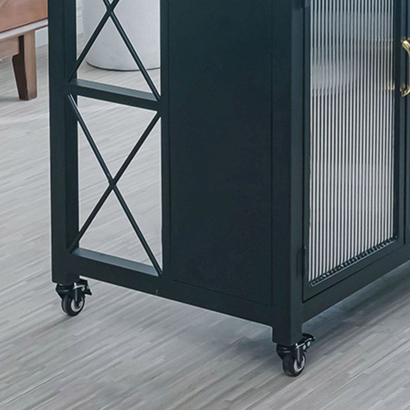 Modern Kitchen Island Table Dining Room Kitchen Island with Storage Cabinet