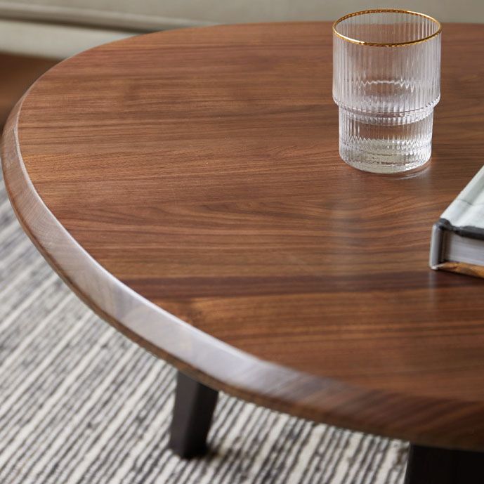 3 Legs Coffee Table Wood Geometric Coffee Coffee or End Table