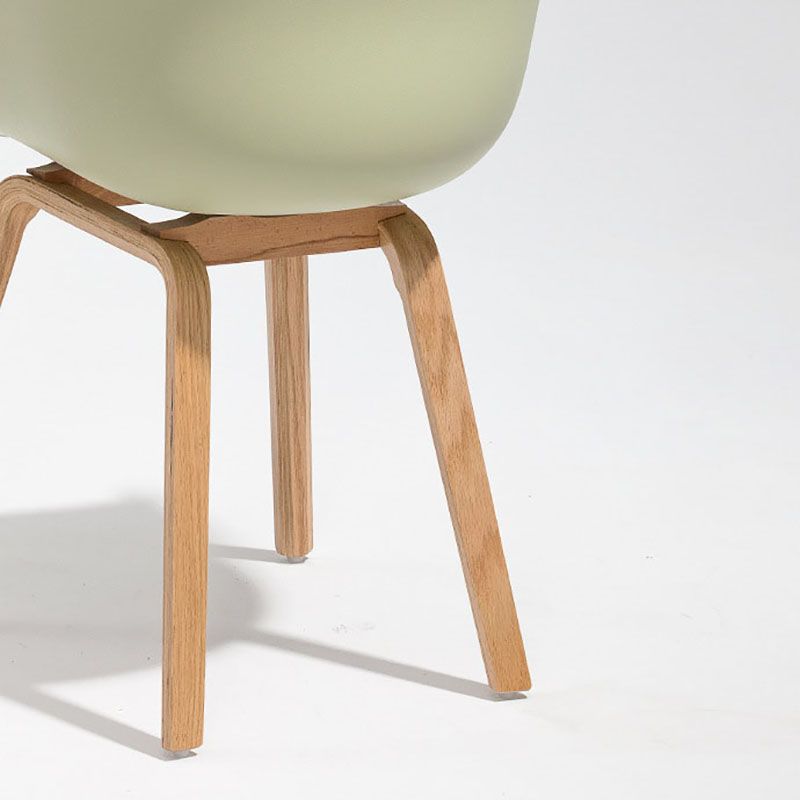 Design minimalista sedia da pranzo in plastica in plastica sedia da pranzo solido