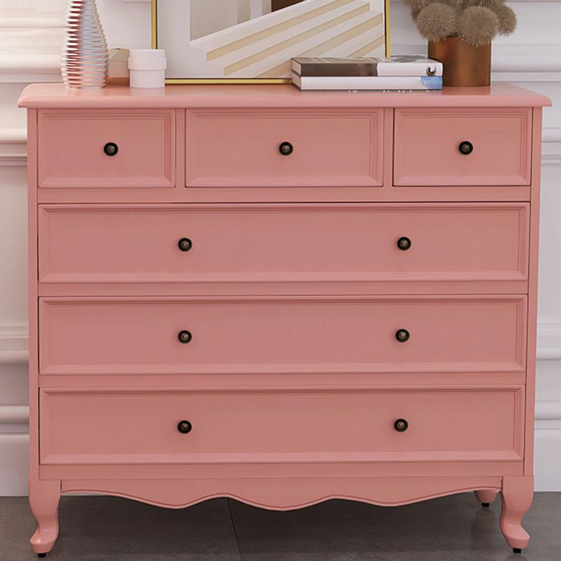 13.65/15.6 Inch W Coastal Dresser Solid Wood Storage Chest Dresser