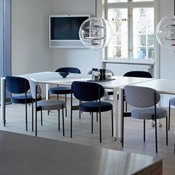 Contemporary Open Back Dining Chair Upholstered Dining Side Chair