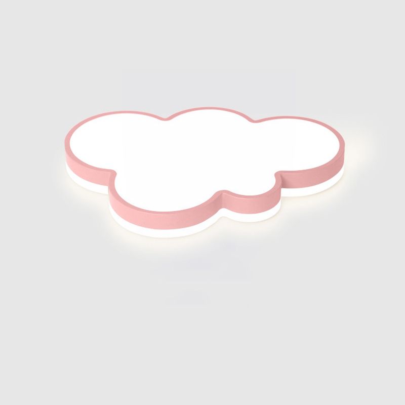 Lámpara de techo de macarrón de hierro forjado, montaje empotrado LED de nube acrílica, estilo nórdico moderno, para dormitorio