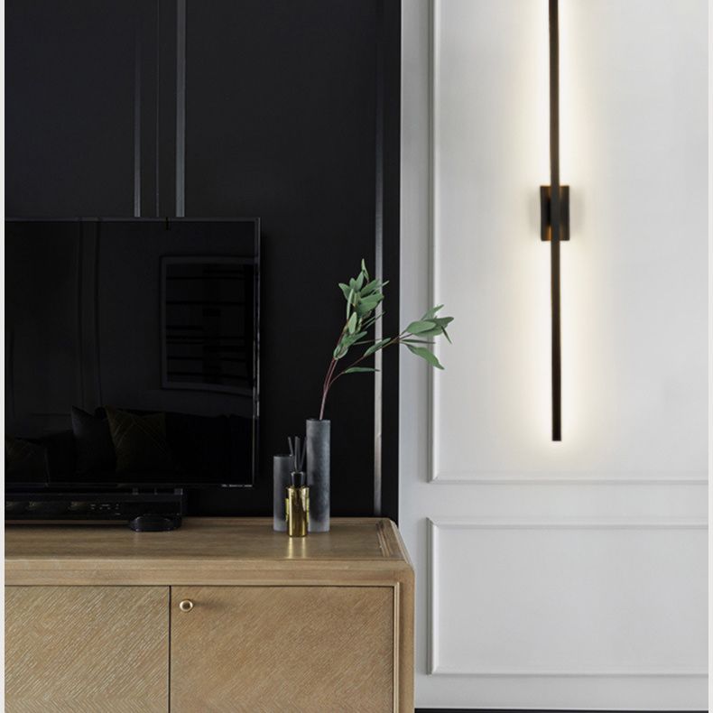 Fixes d'éclairage de vanité linéaire de style minimaliste postmoderne Applique de vanité en aluminium