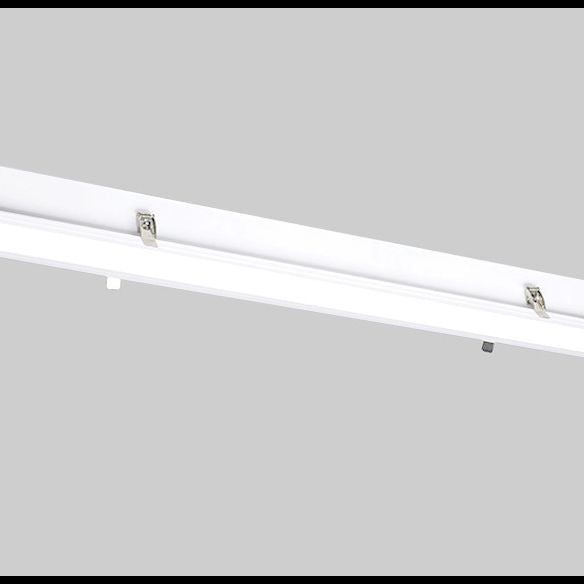 White Rectangular Flush Mount Recessed Lighting Minimalist LED Acrylic Ceiling Lamp for Office