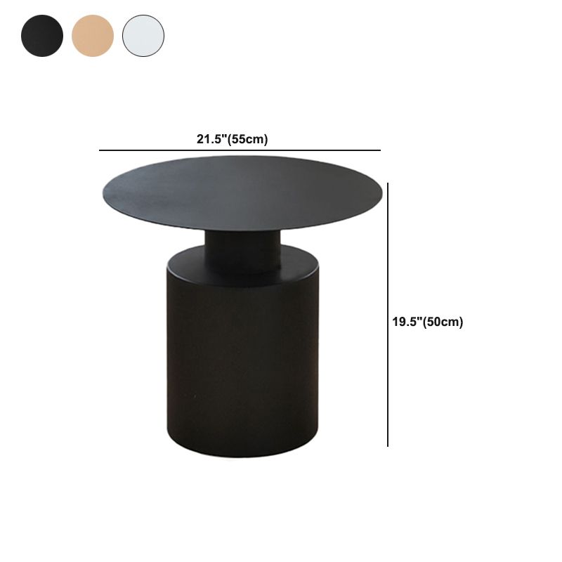 Round Pedestal Base Metal Table Frame Mid-century Modern Style Coffee Table