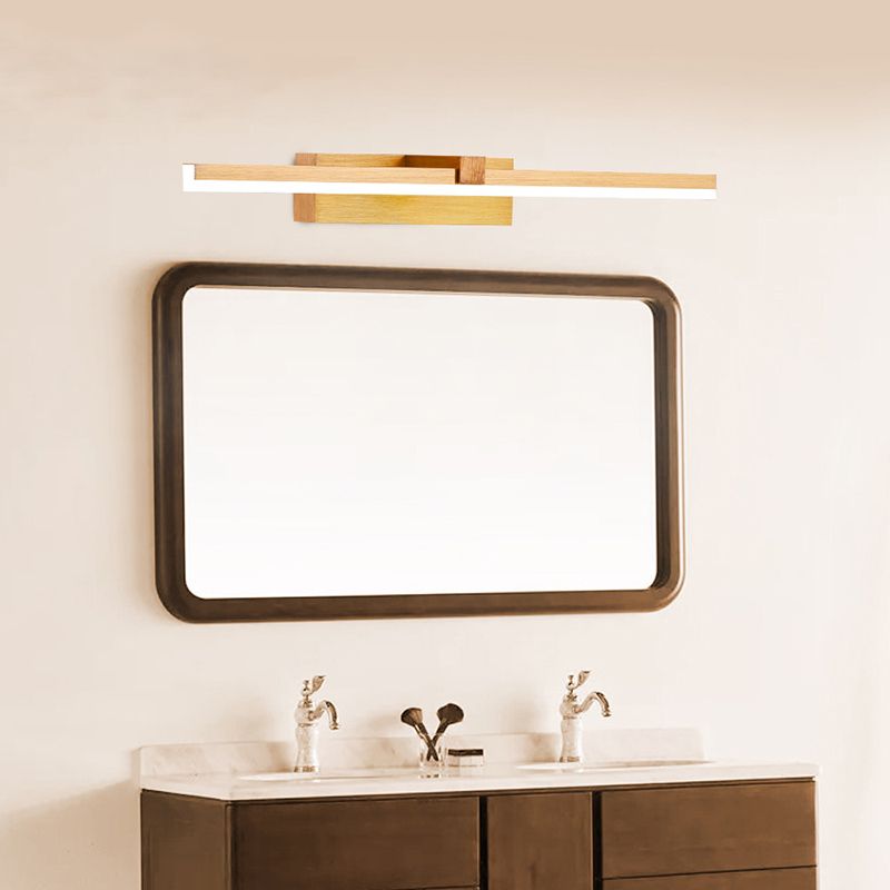 Luz de tocador doméstico accesorios modernos de iluminación de espejo lineal para el baño