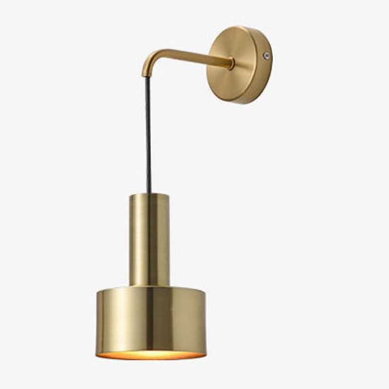 Lámpara dorada de pared de la pared posmoderna de pared montada de pared para el dormitorio