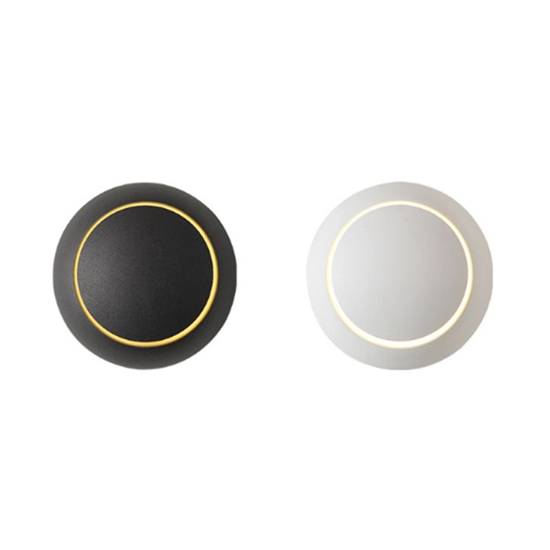 Luz de pared de metal de estilo nórdico Round Rotatable 5.5 "de pared de pared de ancho para dormitorio