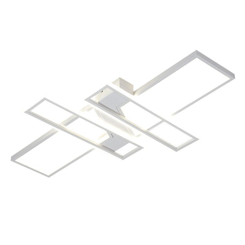 LED-frame plafondmontage licht moderne acryl woonkamer semi-inbouwlamp