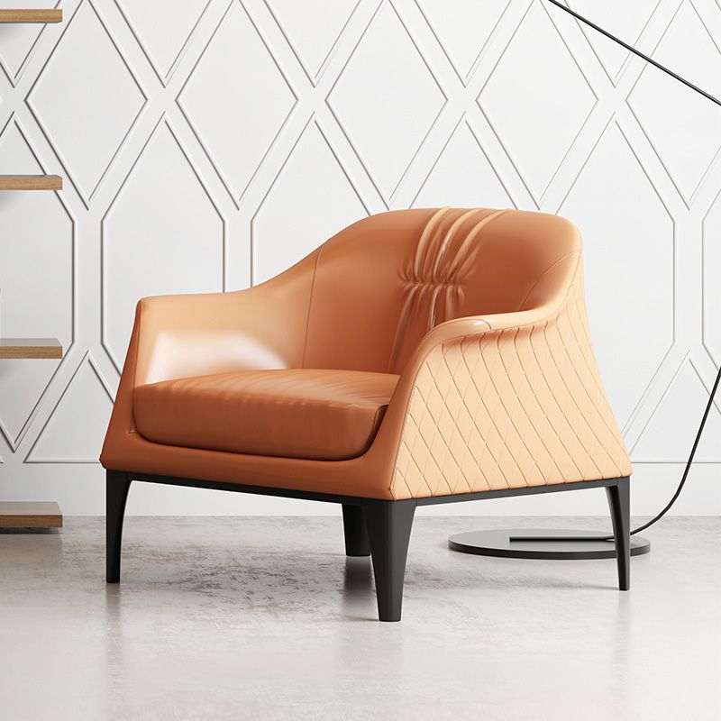 Living Room Mid-century Modern Accent Armchair Solid Color Arm Chair