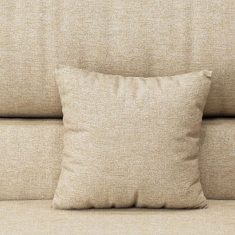 Modern Reversible Chaise 137" Sectionals with Pillows Flared Arm for Living Room