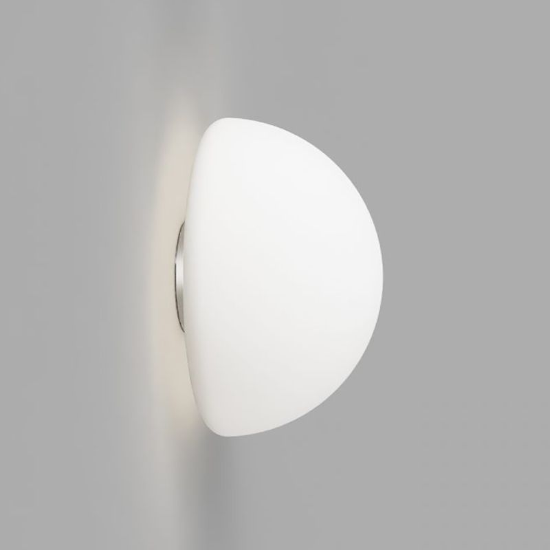 Modern White Wall Lamp Glass Wall Sconce Lighting for Bedroom